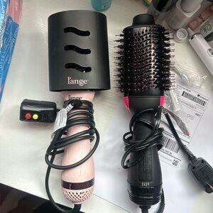 L'ange Hair Dryer and Revlon Volumizing Brush Set